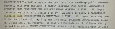 tournament results from the clubs in Egypt