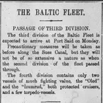 Baltic Fleets Pass Through Suez Canal